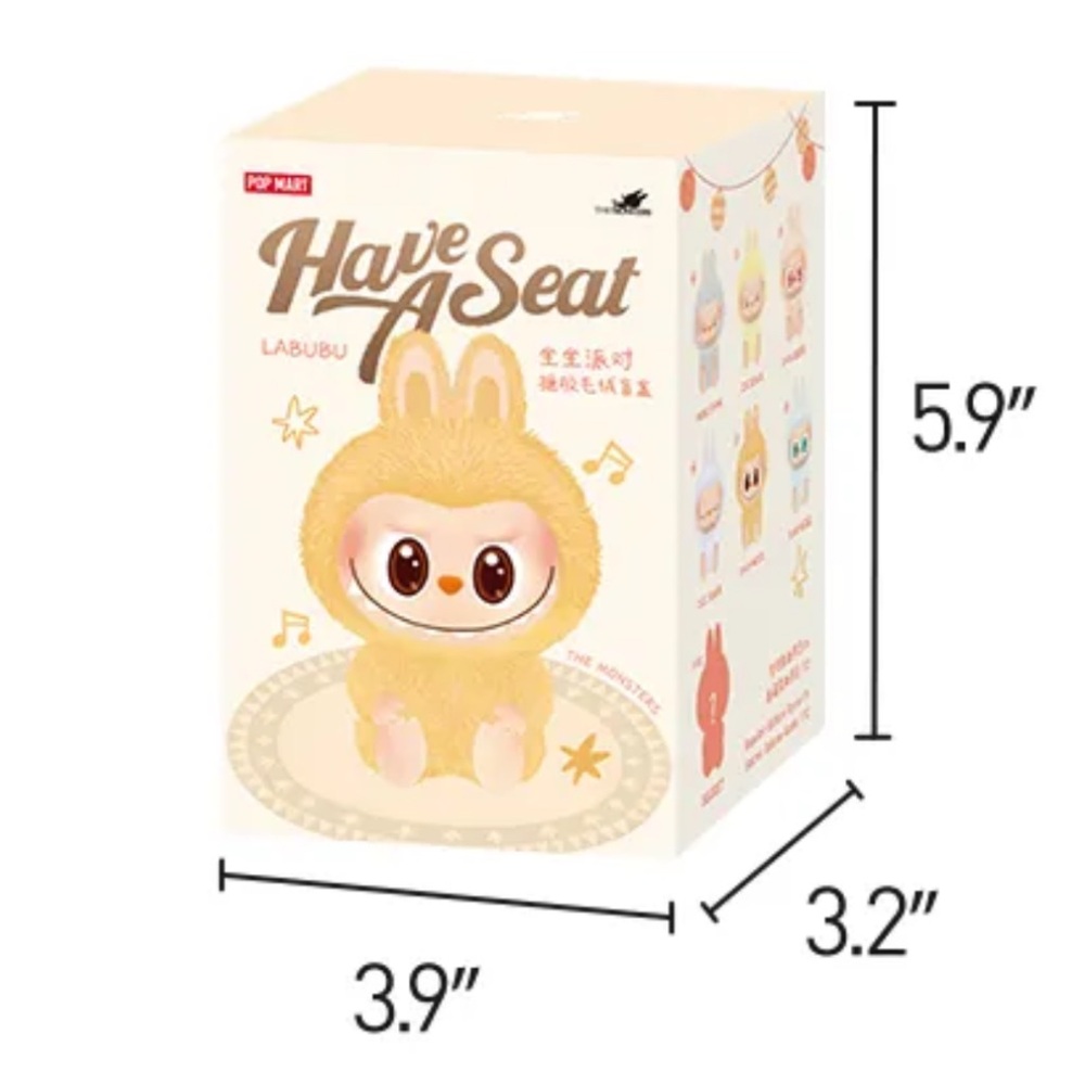 Labubu Have A Seat Blind Box Plush Keychain Bag Charm